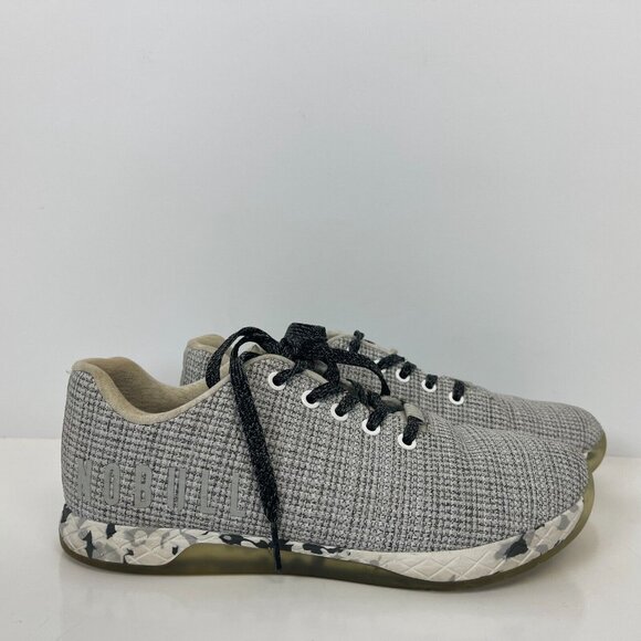 Nobull Outwork Training Shoes White Heather Granite Mens Size 9 - Picture 3 of 6
